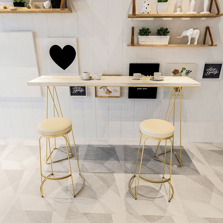 Double Pedestal Counter Set 1/2/3 Pieces Glam Rectangle Bar Pub Table Set