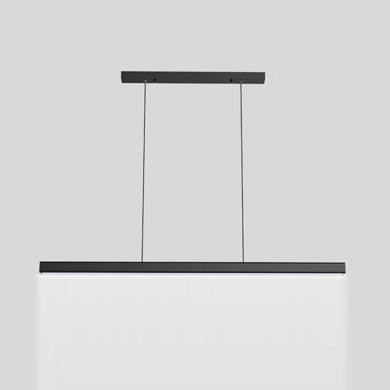 Single Modernism Black Ceiling Light LED Kitchen Island Lighting for Bedroom
