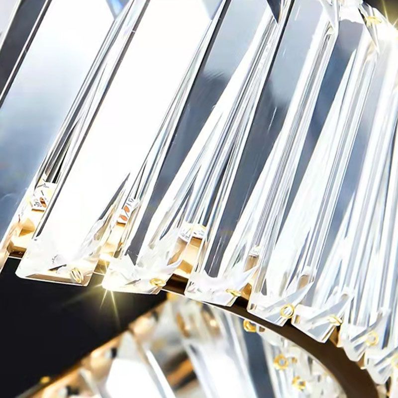 Moderno de techo circular de moda en el techo Circular Monte de metal de metal con tono de cristal con sombra de cristal