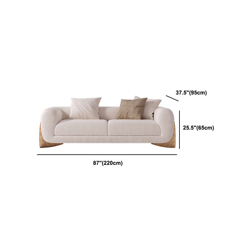 Modern Style Living Room Tuxedo Arm Loveseat Tight Back Seating