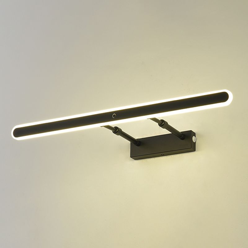 Style minimaliste moderne Améliorations d'éclairage de vanité de vanité rationalisée Idées d'éclairage de vanité acrylique pour salle de bain