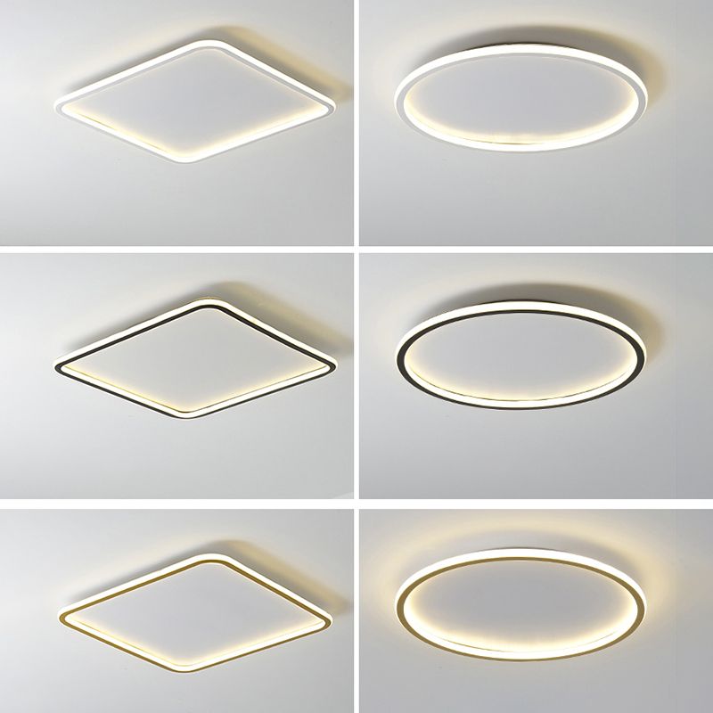 Plafondlamp in eenvoudige stijl, aluminium plafondlamp voor slaapkamer, woonkamer