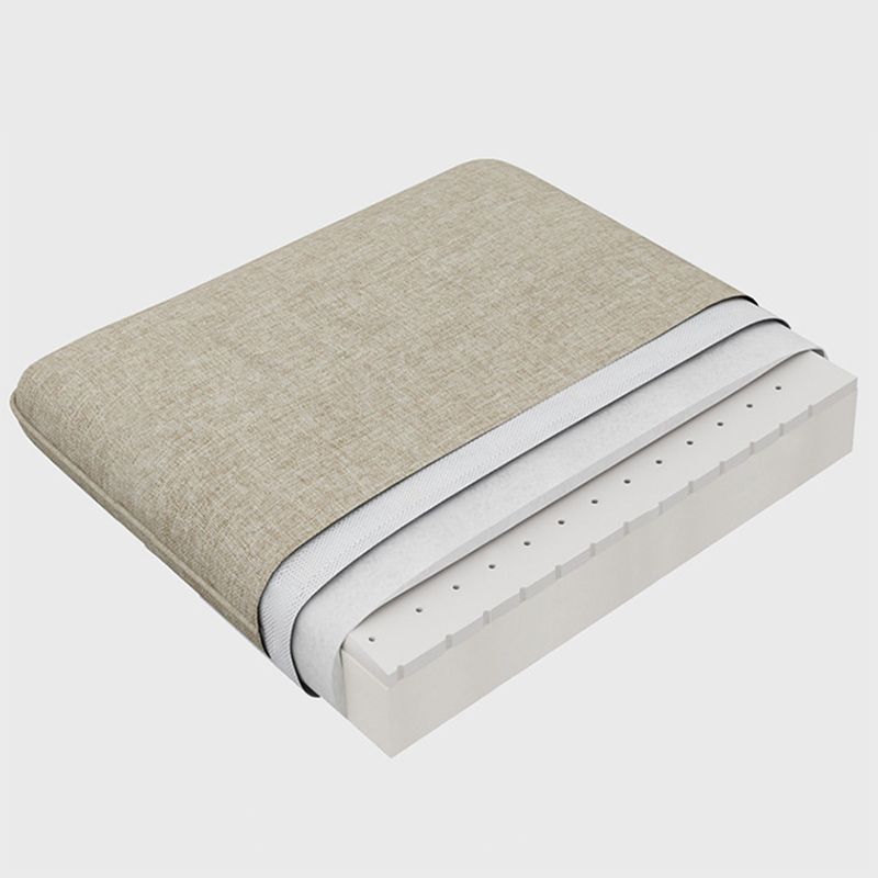 Scandinavian 4-seater Fabric Sectional Slipcovered Pillow Top Arm Sectional