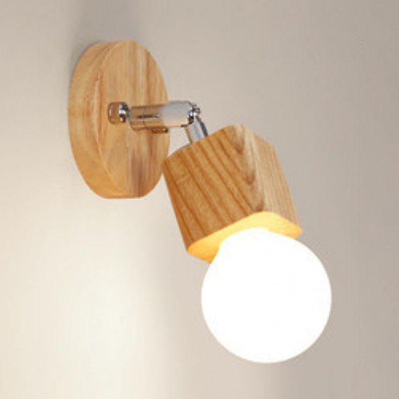 Fissaggi di illuminazione per vanità geometriche in stile moderno Stile con parete vanità in legno Sconce