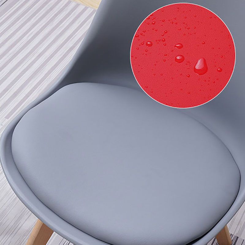 Sedie da cucina in stile contemporaneo sedia laterale senza braccio con gambe in legno