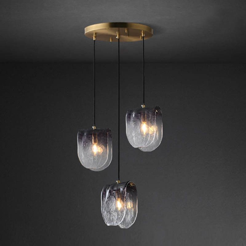 Verre gris clair suspendu moderne