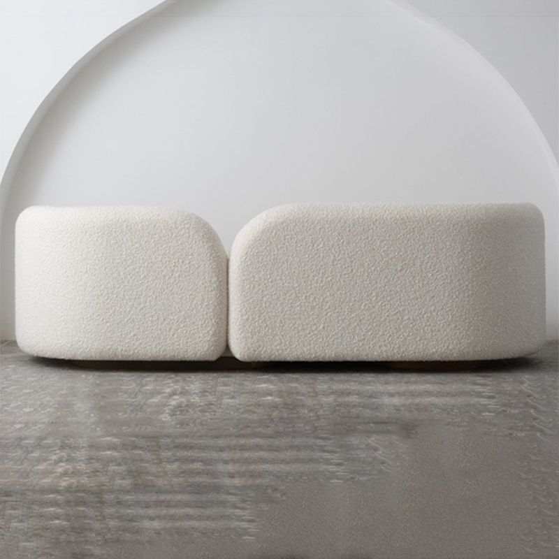 Modern Style Sofa Low Back Cushioned Sofa Padded with Sponge Cushions Sofa