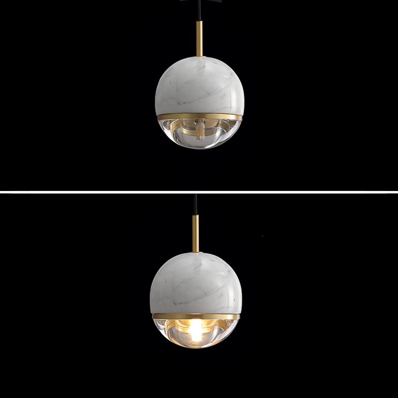 Noordse bolvormige hanger verlichtingsarmatuur stenen slaapkamer plafond hanglampje