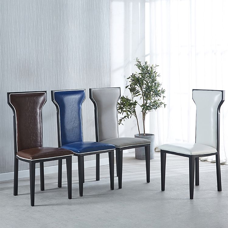 Contemporary Style Side Chair Metal Dining Room Chair for Kitchen