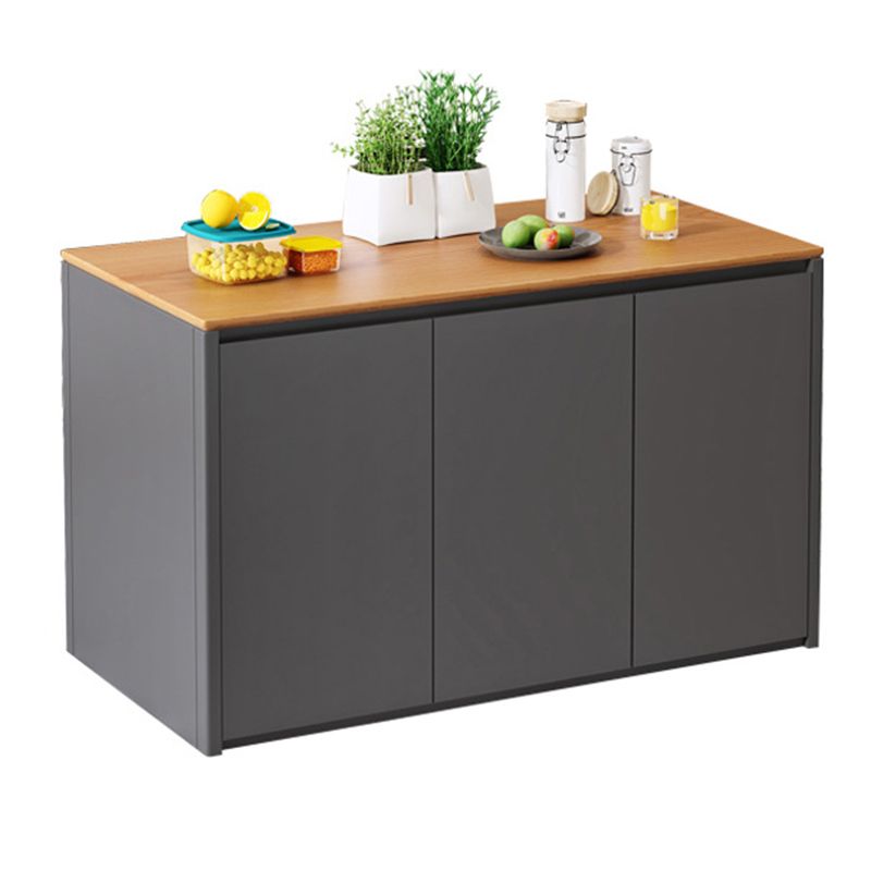 Home Dining Kitchen Island Table Modern Rectangular Kitchen Island