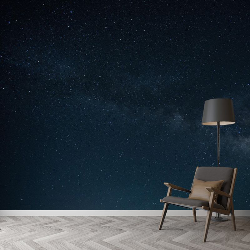 Mildew Resistant Wall Cosmic Galaxy Wallpaper Sleeping Room Wall Mural