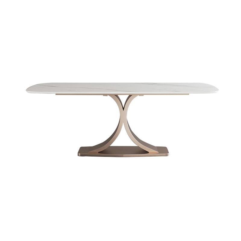 Modern Dining Table Set 1/2/5 Pcs Stone Dining Table with Armless Chairs