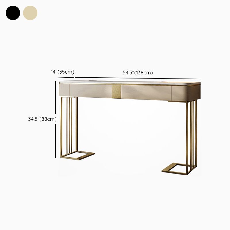 Contemporary Console Accent Table Antique Finish Console Sofa Table with Drawers