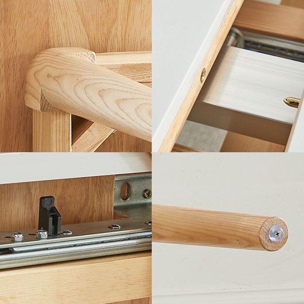 Minimalist Rectangle Shape White Dining Set Sintered Stone Standard Dining Set for Kitchen