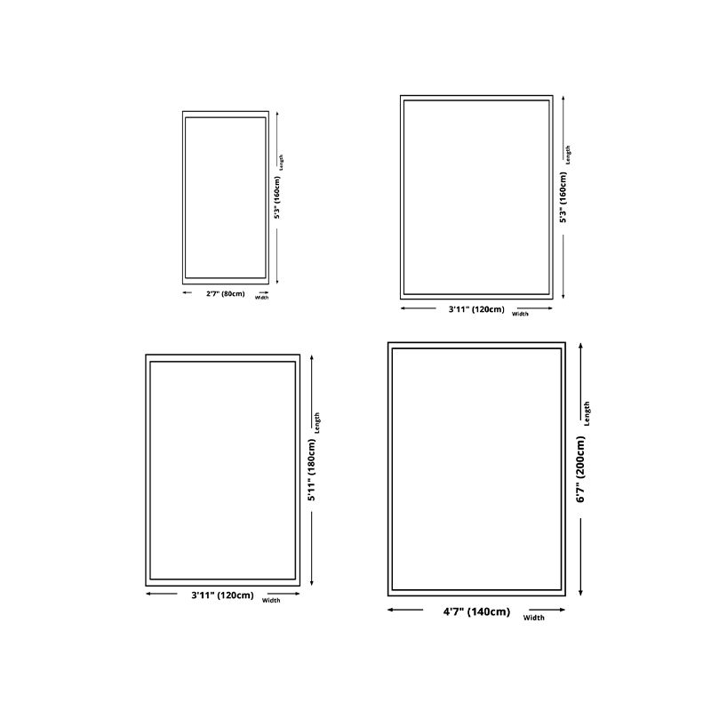 White Nordic Carpet Polyester Graphic Carpet Stain Resistant Carpet for Living Room