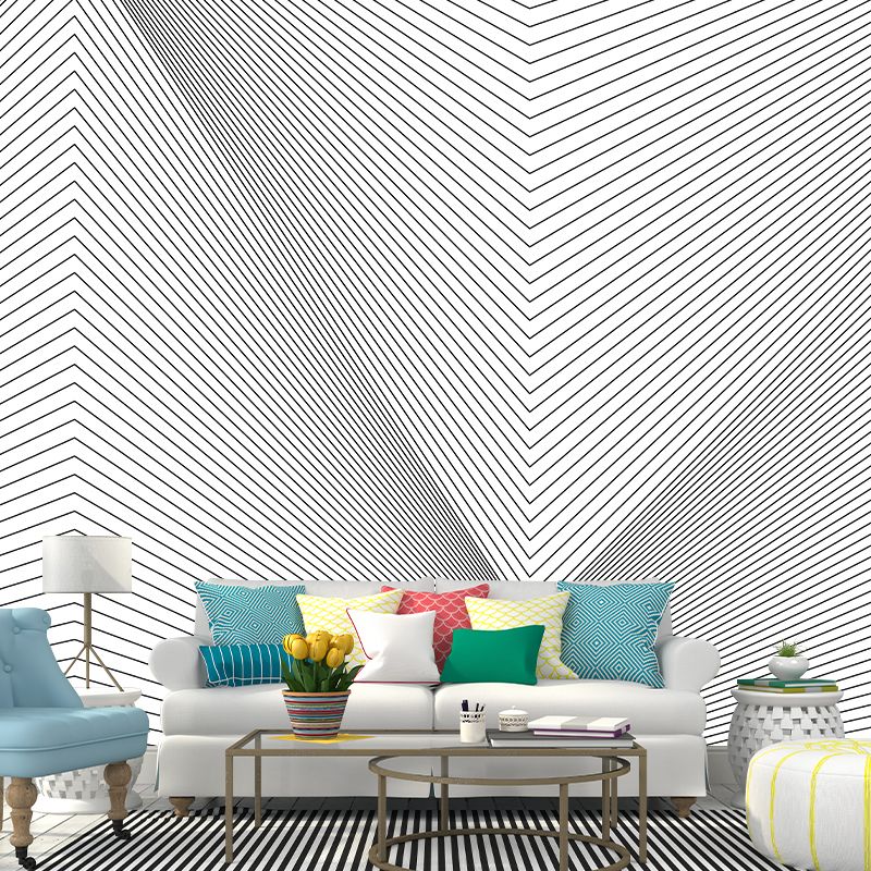 Horizontal Illustration Geometric Patterns Mural Decorative Wallpaper Wall Mural