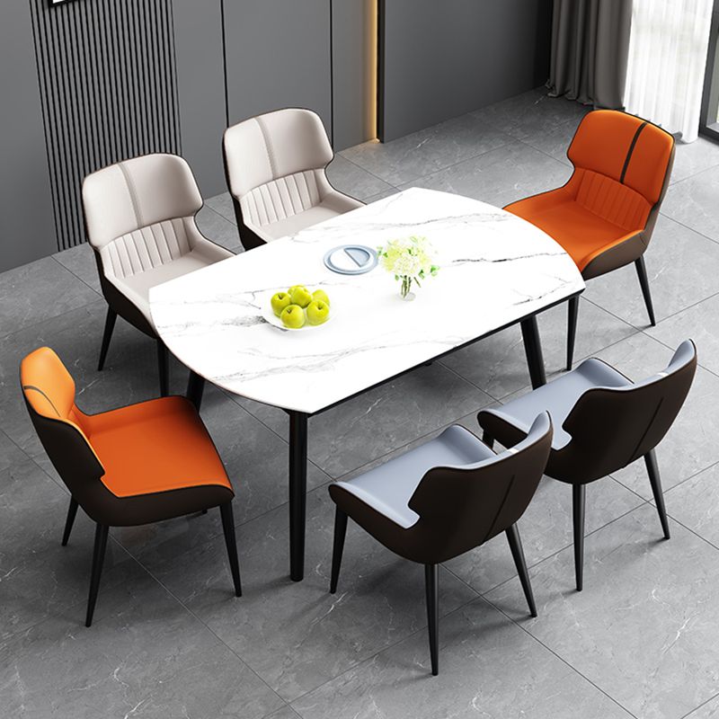 Dining Room Upholstered Side Chair Home Faux Leather Dining Chair