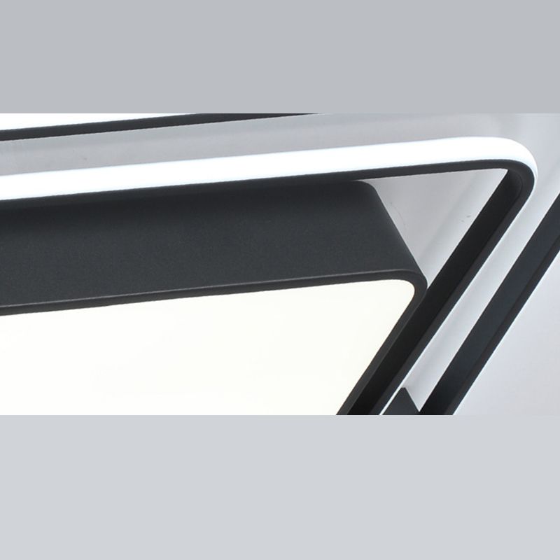 Rechteck Unterputz Deckenleuchte Licht Armaturen Moderne Acryl Deckenmontage Chandelier für Schlafzimmer