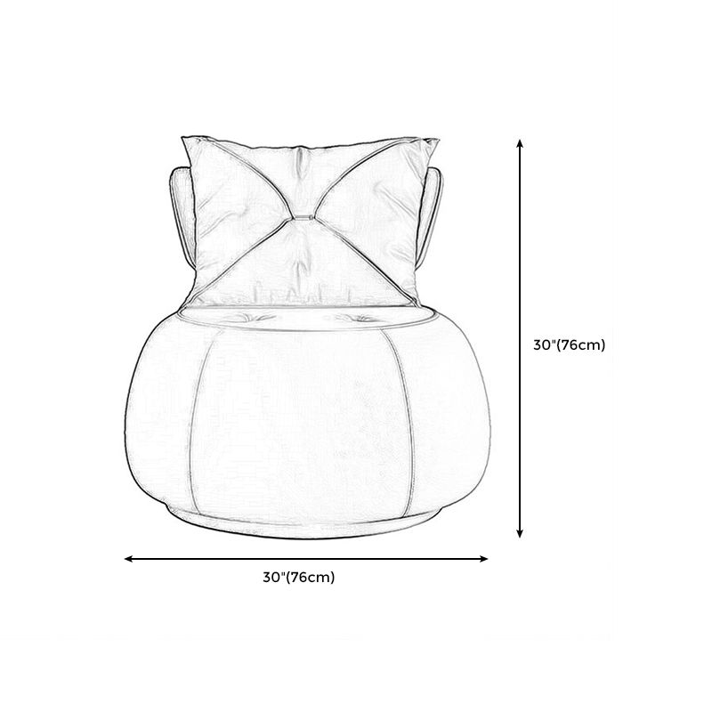 Faux Leather Chair 29.9" L x29.9 W x29.9" H Armless Chair for Living Room