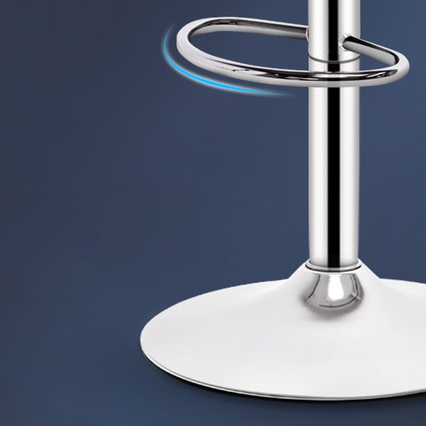 Tabouret de bar de chambre à coucher en acier de tabouret de comptoir rotatif réglable moderne avec coussin