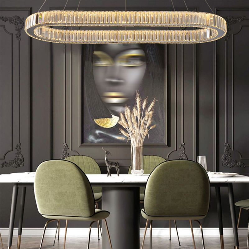 Linearer Anhänger Beleuchtung Kronleuchter Licht zeitgenössischer Anhänger Licht für Kücheninselkristall