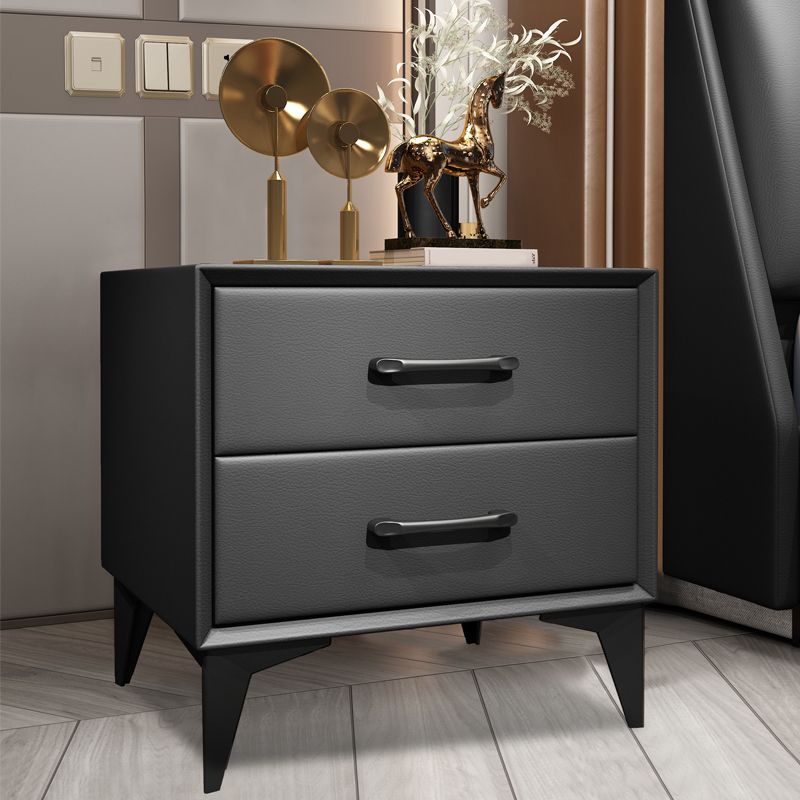 Contemporary Wooden Drawer Storage Bed Nightstand for Bedroom