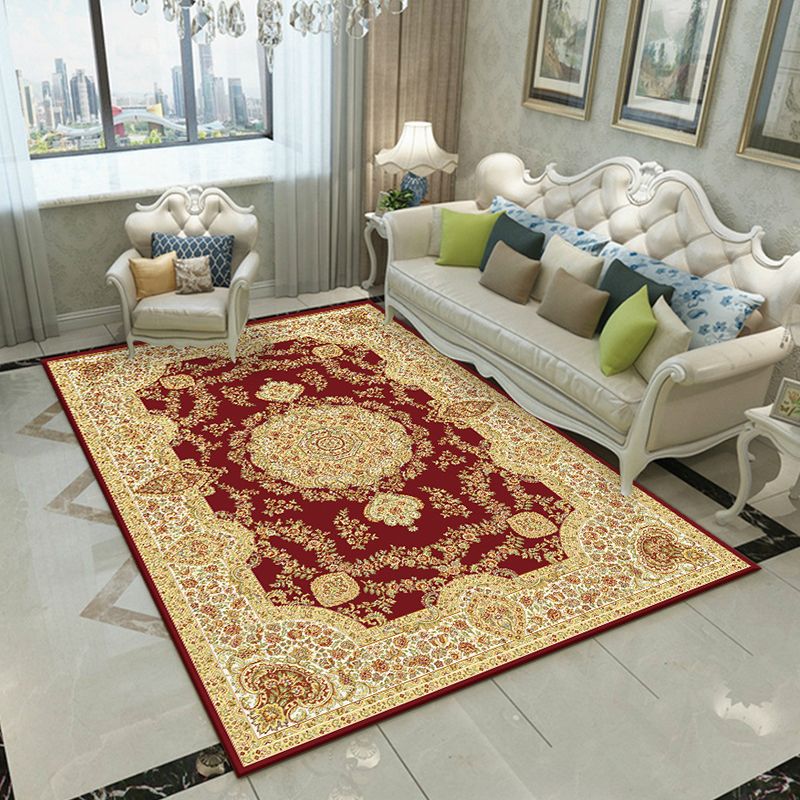 Fancy Victoria Rug Alfombra floral multicolor antideslizante lavable alfombra apta para mascotas para sala de estar