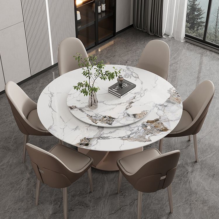 Faux Leather Armless Dining Chairs Glam Side Chairs with Metal Base
