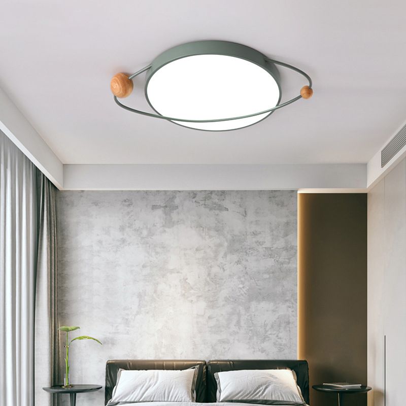 Lámparas y lámparas incrustadas con pantalla de acrílico para habitaciones infantiles de estilo Nórdico