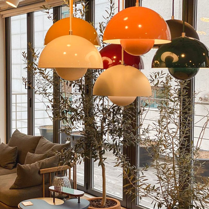Noordse knopvorm hanglamp licht metaal kleurrijke hangende hanger voor woonkamer