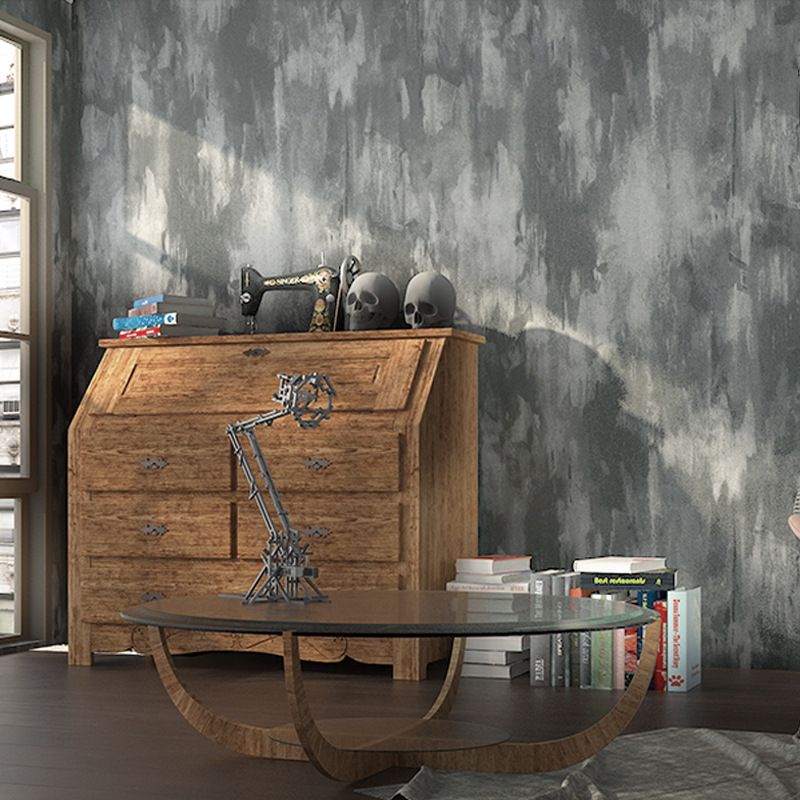 Mottled Vinyl Waterproof Cement and Concrete Look Wallpaper, 33'L x 20.5"W