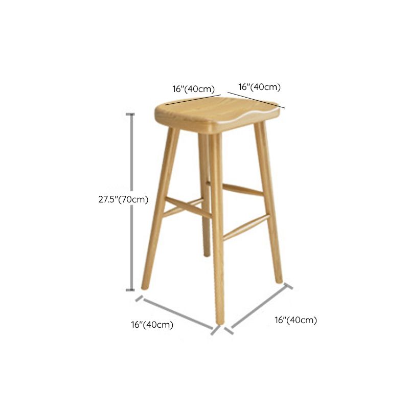 Industrial Wooden Counter Height Stools Bar Footrest Stool for Indoor