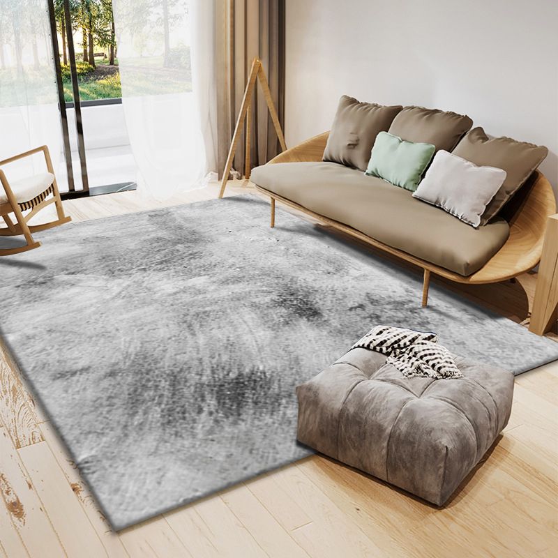 Blue Modern Rug Polyester Graphic Rug Non-Slip Backing Rug for Home Decoration