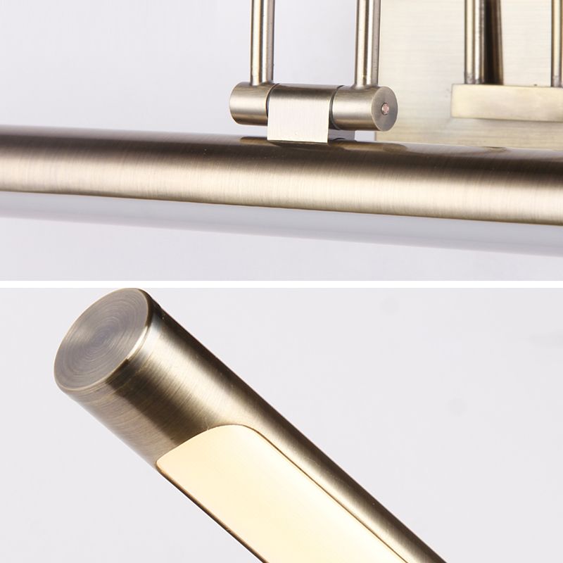 Minimalism Vanity Lighting Strip Metal Wall Light Fixture for Bathroom