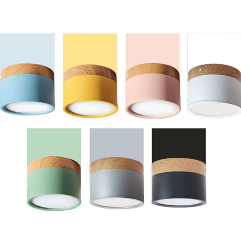 Appareil d'éclairage cylindrique en aluminium de bâti affleurant de foyer de Downlight de LED de Macaron
