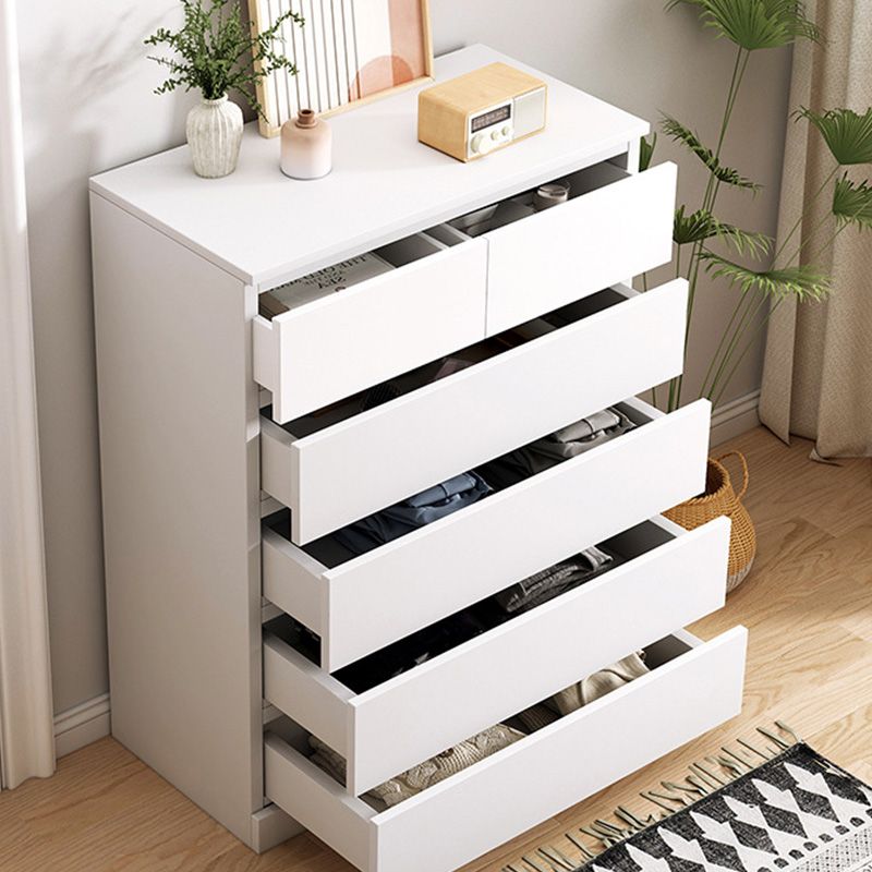 16" W Wooden Chest Modern Style Storage Chest Dresser with Drawers and Doors