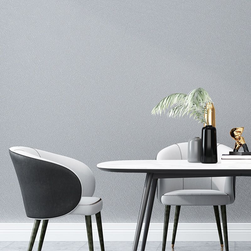 Modern Wallpaper Roll Solid-Colored Pattern Moisture Resistant Wall Covering, Multi-Color