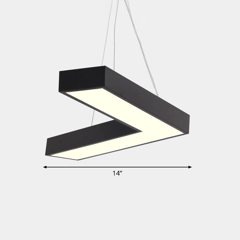Plafond en forme de V Métal Light Light Light Simplicité LED LED FLUMER POUR RAPHER