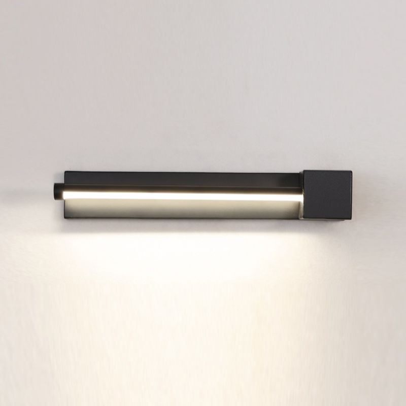 Modern Metal Wall Light Strip Rotatable 12" Wide LED Wall Sconce for Living Room