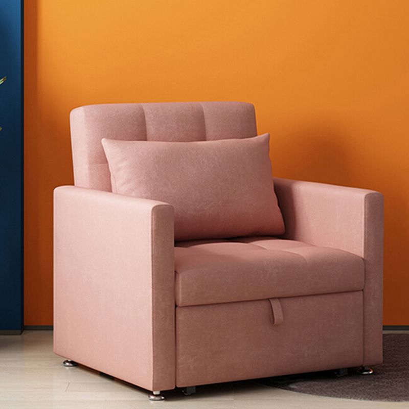 Velvet Daybed with Upholstered Contemporary Convertible Metal Bed