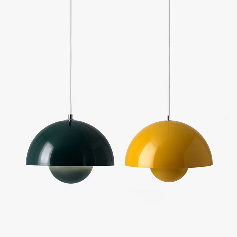 Modern Luce di lusso a pendente singolo Light Globe in ferro battuto Lampada sospesa per sala da pranzo