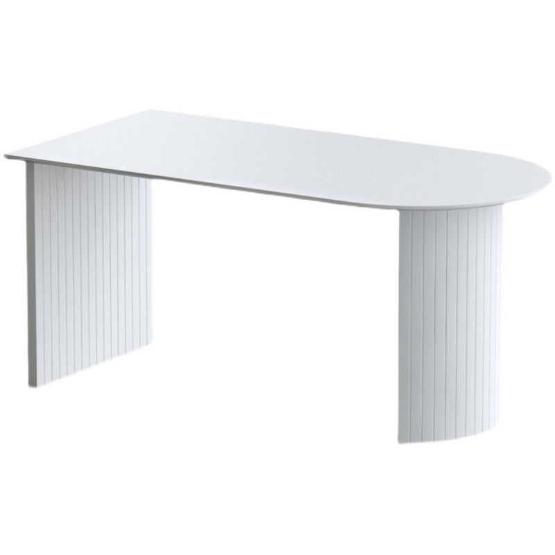 Modern Double Pedestal Dining Table Stone Table for Kitchen Dining Room