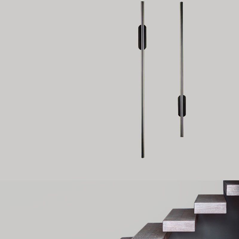 Simple Black Wall Sconce Light, Acrylic Linear Sconce Light Fixture for Bedroom