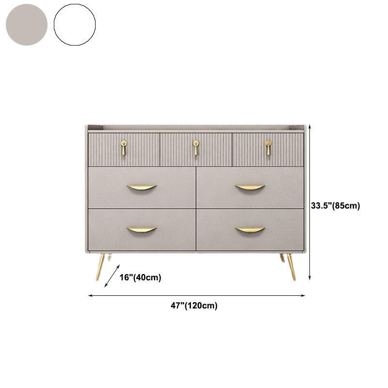Glam Chest Bedroom Engineered Wood Storage Chest with Drawers