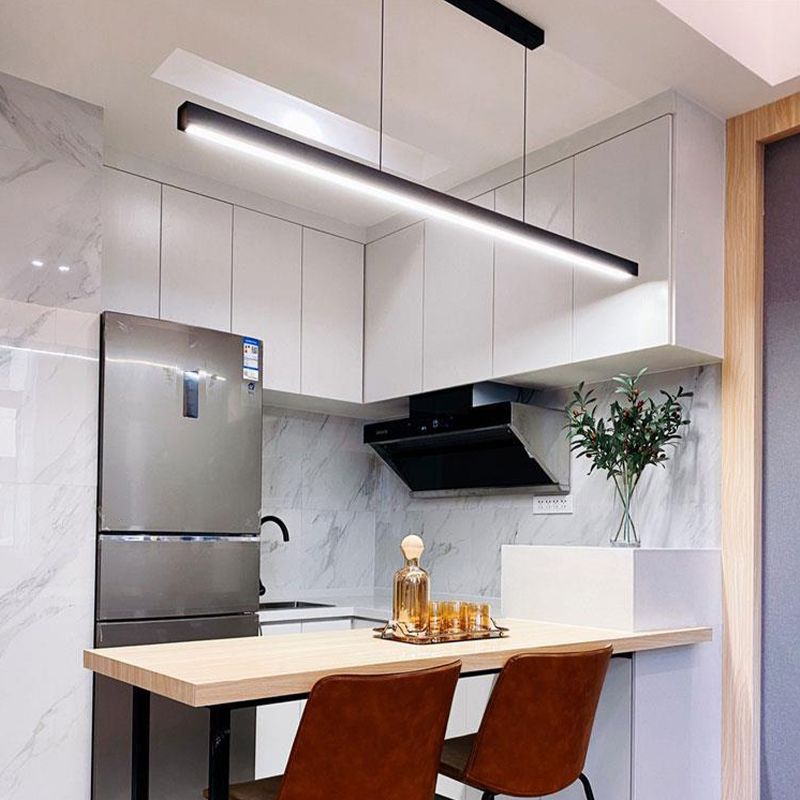 LED Island Light Modern Island Hanging Light with Acrylic Shade for Dining Room