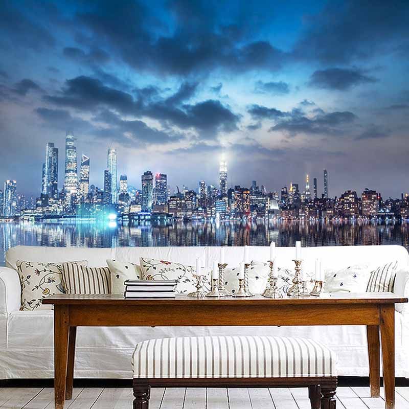 Photography Stain Resistant Mural Wallpaper Urban Landscape Living Room Wall Mural