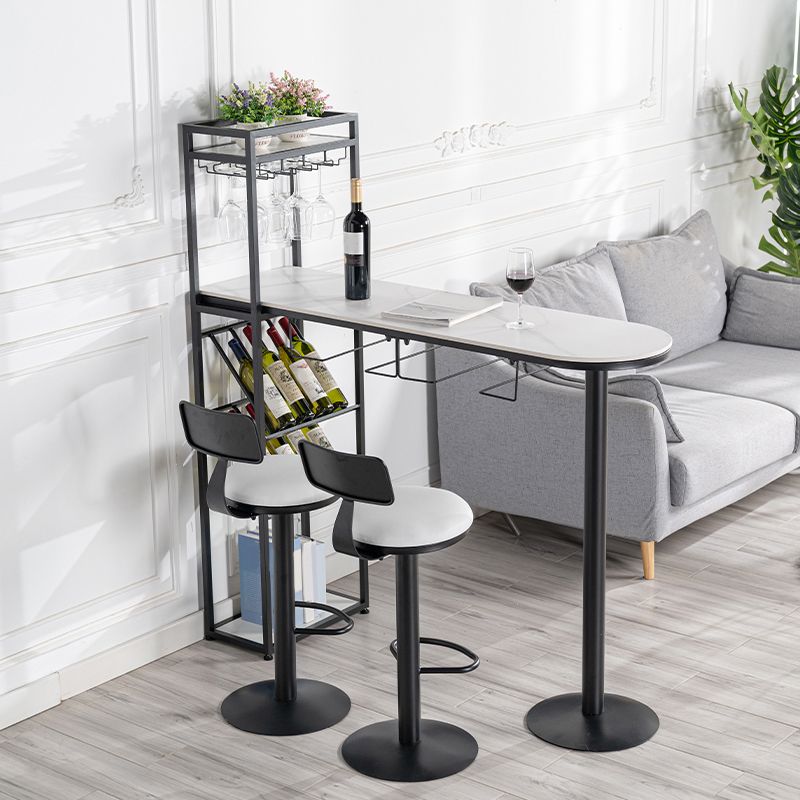 Glam Stone Pub Dining Set 1/2/3 Pcs Specialty Pub Set for Indoor