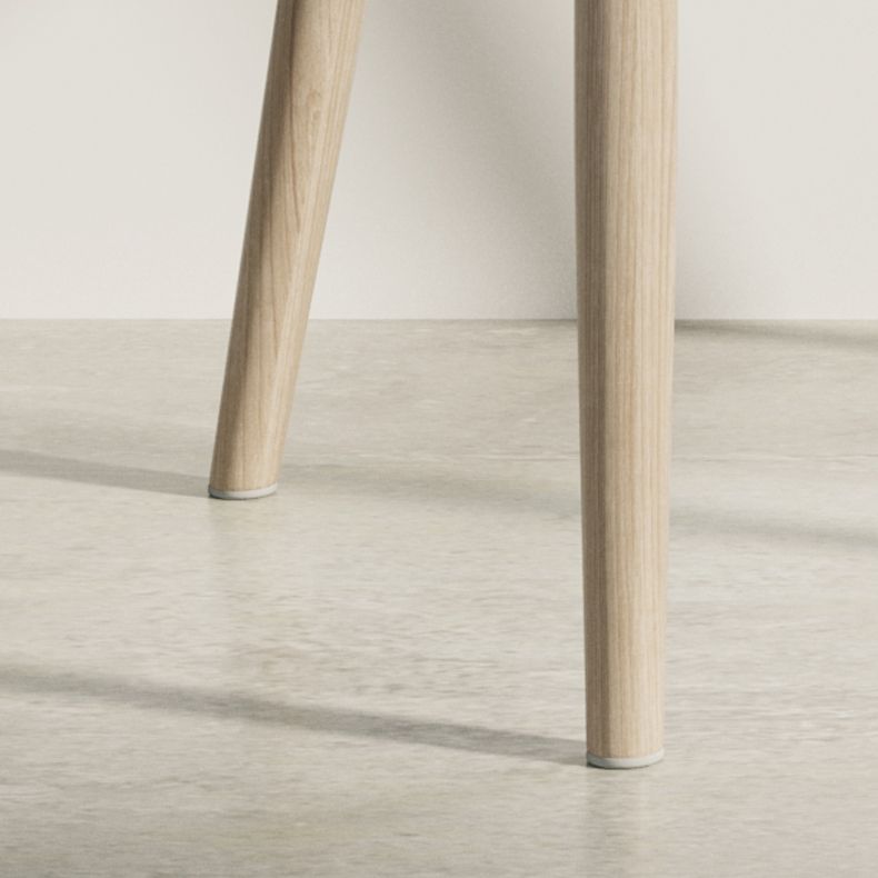 Sedia da interno a base di legno 16 '' sedia parsons larga con 4 gambe per il ristorante
