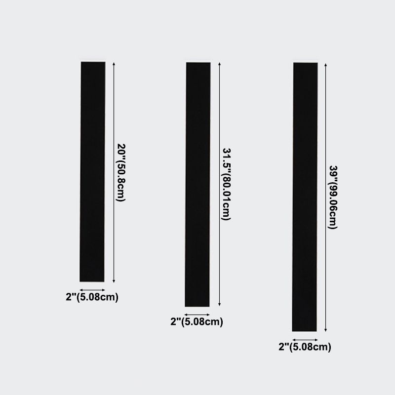 Estilo moderno Simple Light Sombra de matriz de pared de la pared 1 Light Sponces in Black para al aire libre