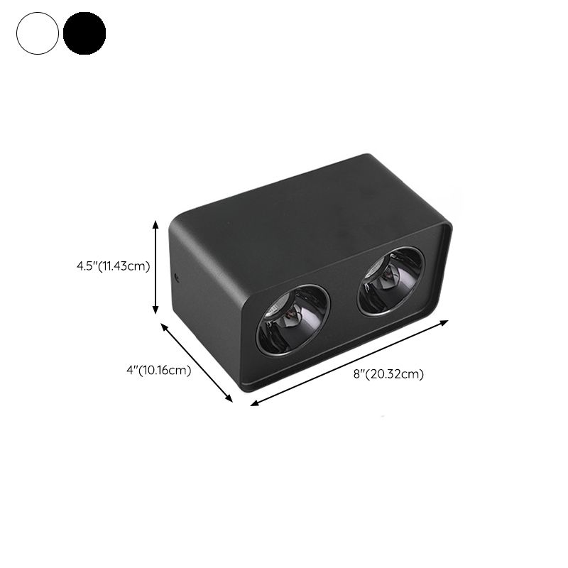 Metal Rectangle Flush Mount Lamp Modern Flush Ceiling Light Fixture